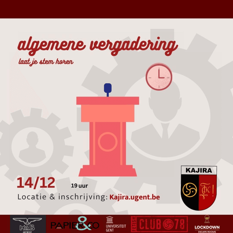 Algemene vergadering + na-verkiezingen