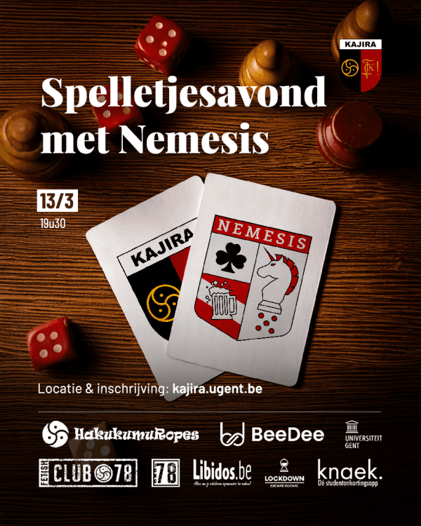 Spelletjes avond met Nemesis